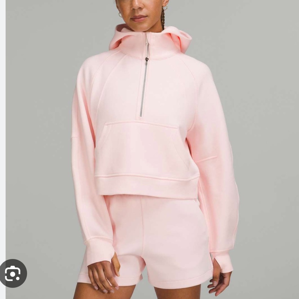 Strawberry Milkshake Lululemon Scuba Cropped Hoodie